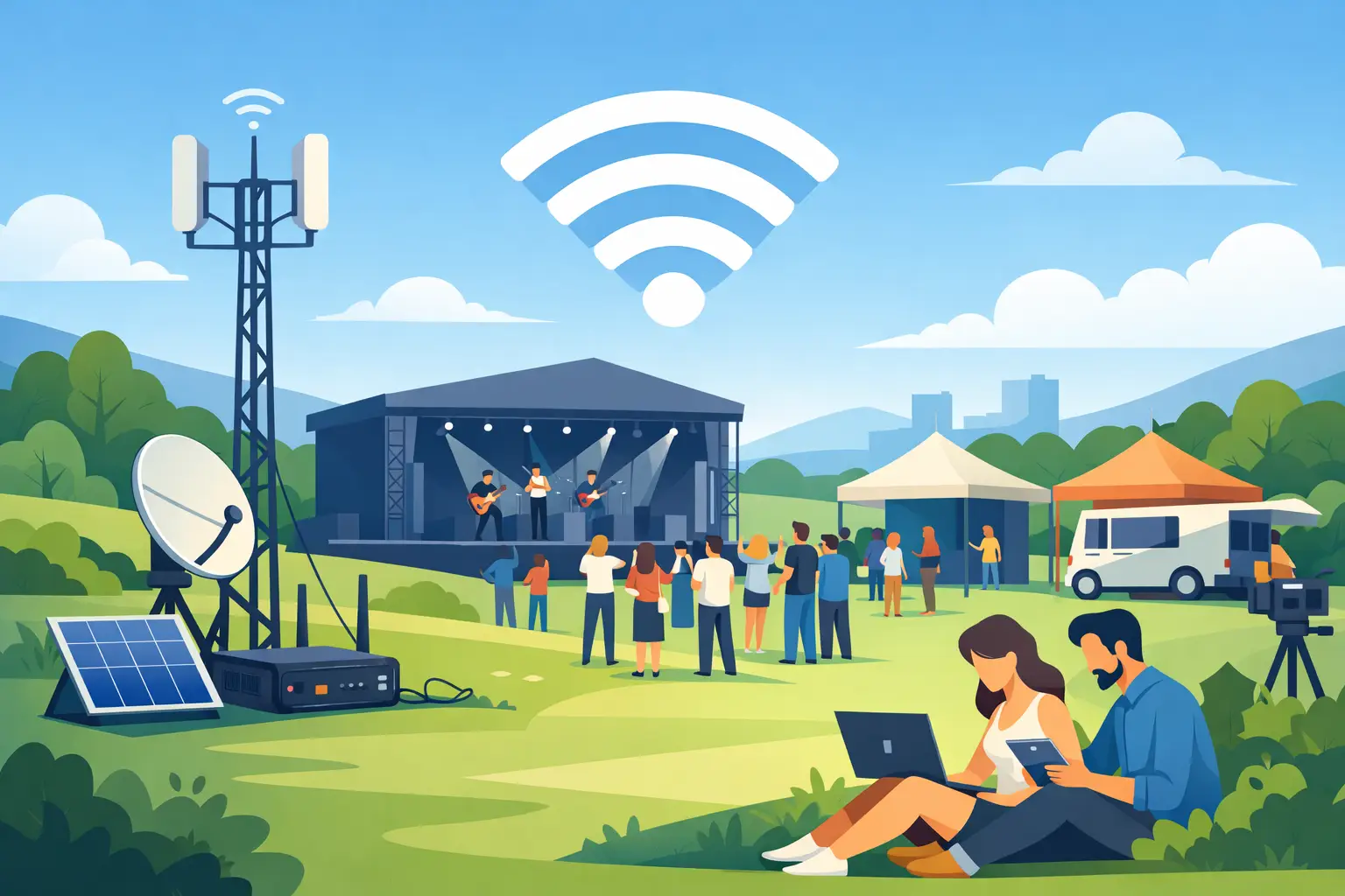 Temporary Internet for Outdoor Events That Works