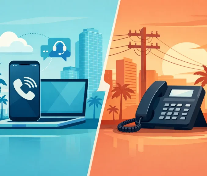 VoIP vs Landline Systems for Miami Businesses