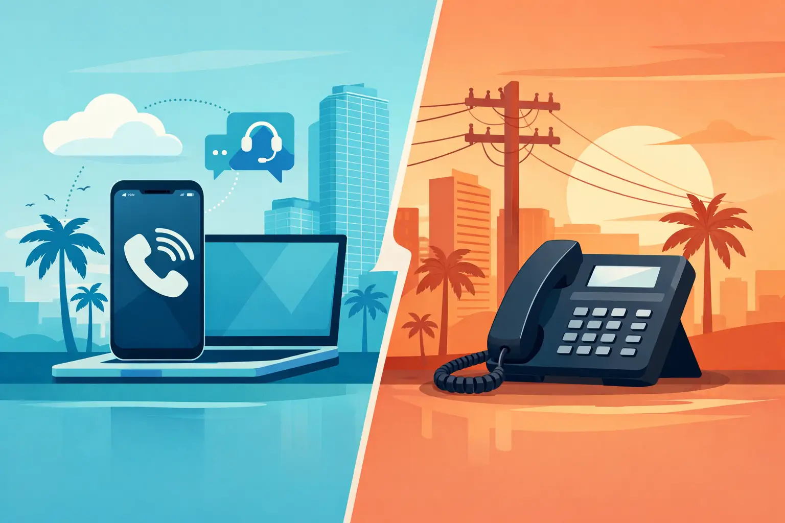VoIP vs Landline Systems for Miami Businesses