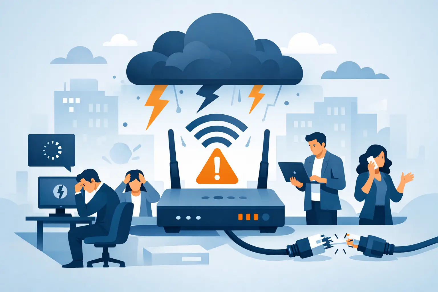What Causes Business Internet Outages at Work?